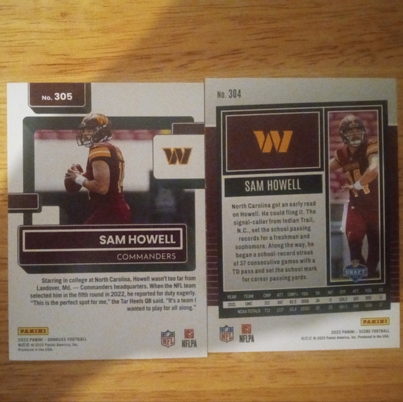 Lot of 6 Sam Howell rookie cards - Picture 4 of 10